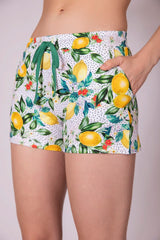 "Lemony Life" Printed Shorts