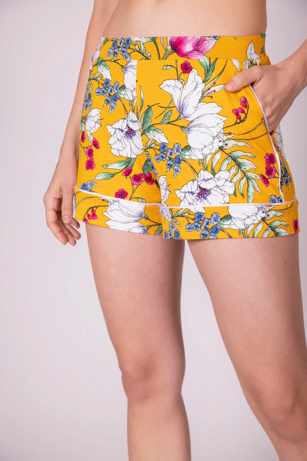 "Sunshine" Floral Printed Shorts